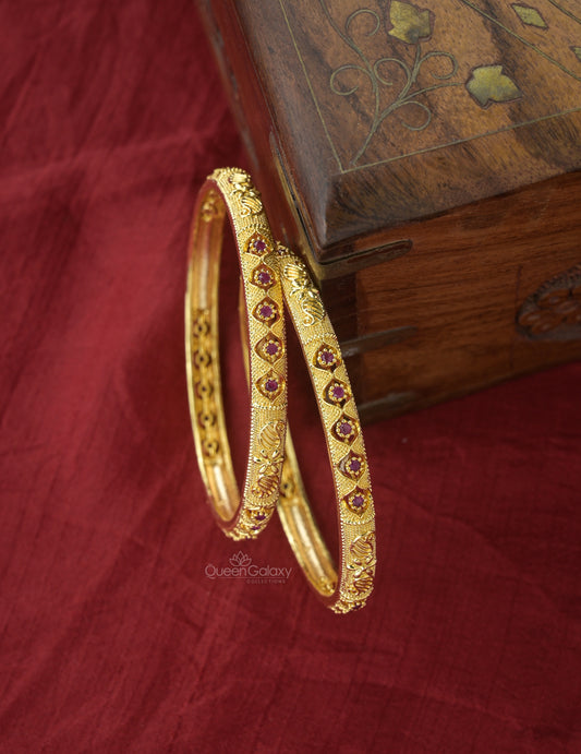 Goldplated AD Stone Bangles