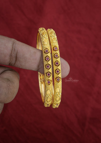 Goldplated AD Stone Bangles