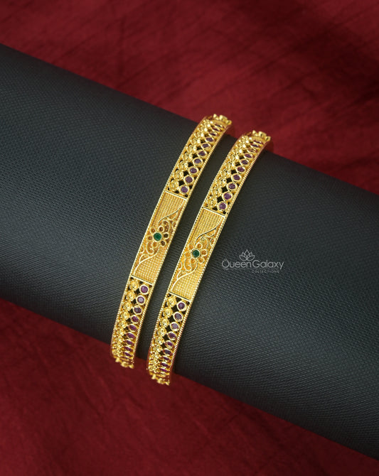 Golplated AD Stone Bangles