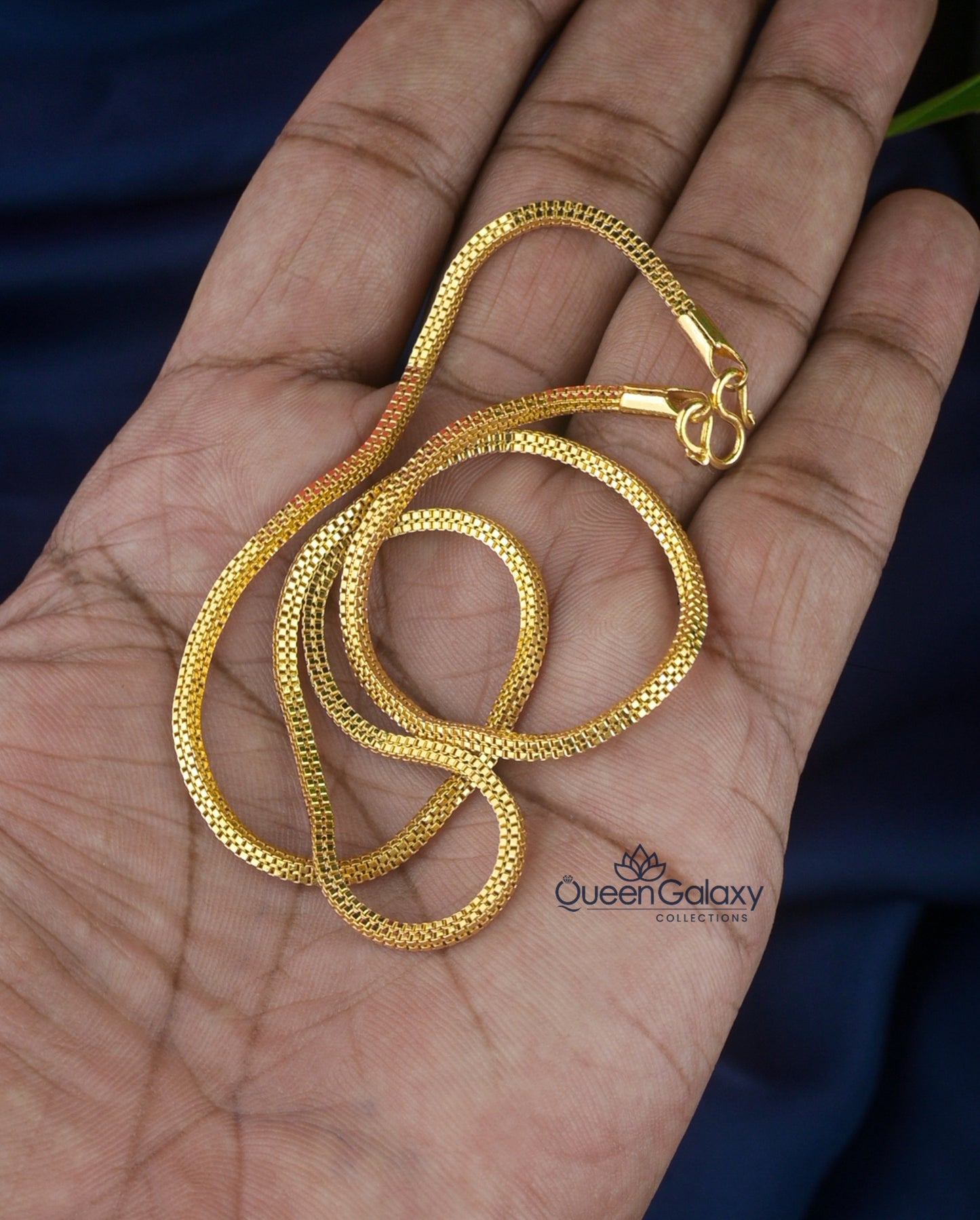 Goldplated Square Box Chain