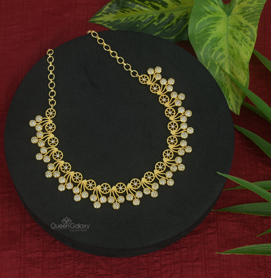 Goldplated AD Stone Necklace