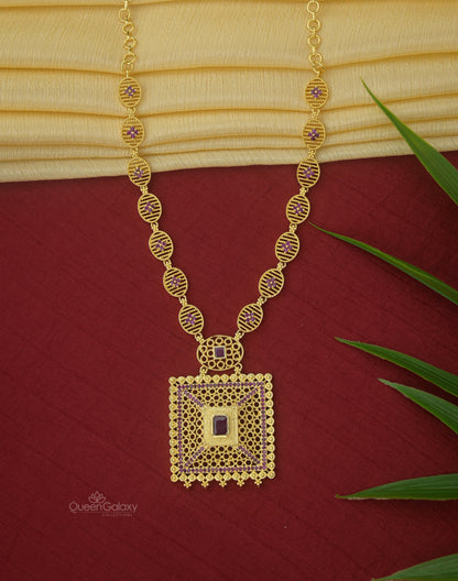 Goldplated AD Stone Necklace