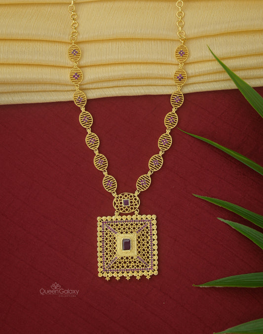 Goldplated AD Stone Necklace