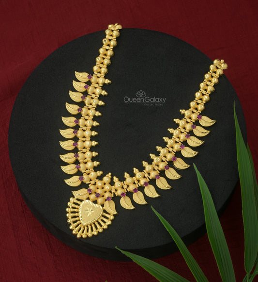 Goldplated Ruby Stone Necklace