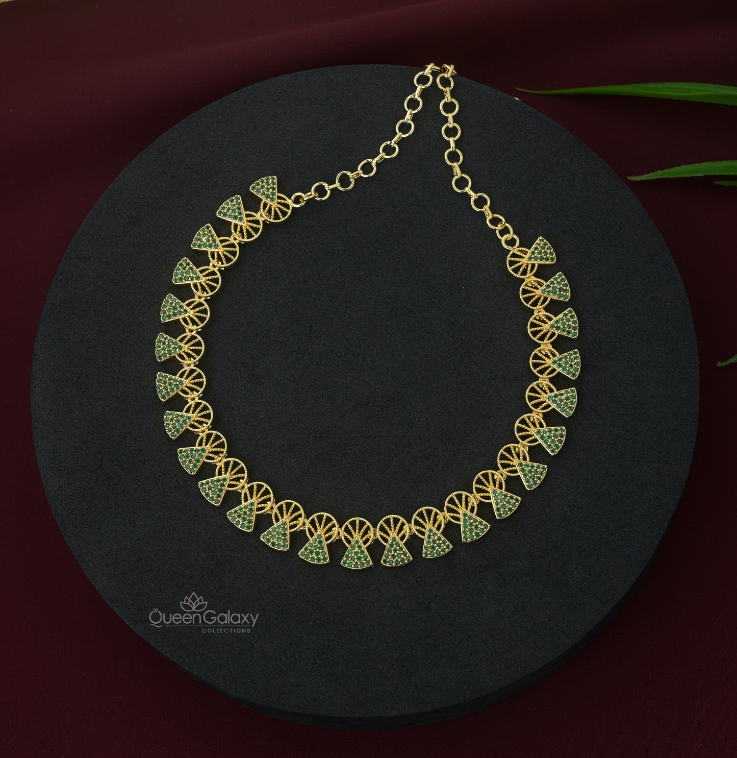 Goldplated AD Stone Necklace