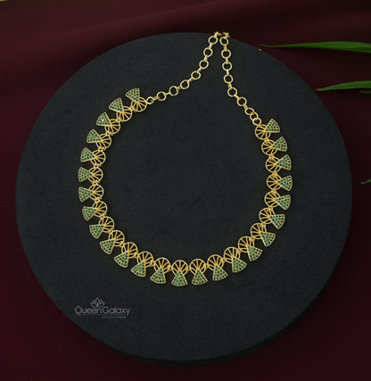Goldplated AD Stone Necklace