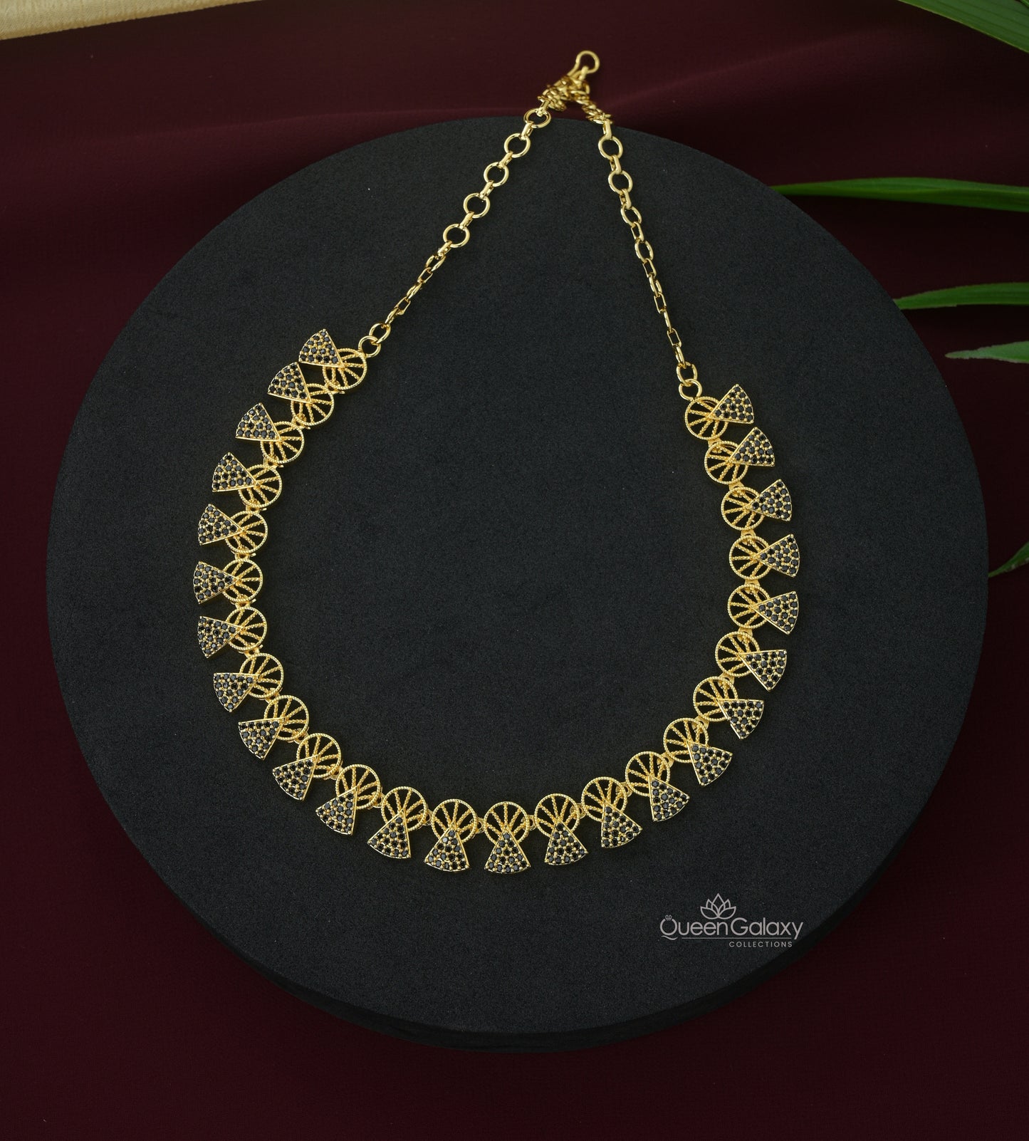 Goldplated AD Stone Necklace