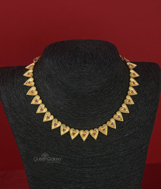 Goldplated AD Stone Necklace