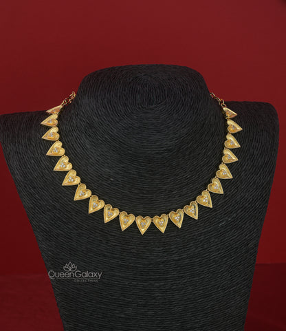 Goldplated AD Stone Necklace