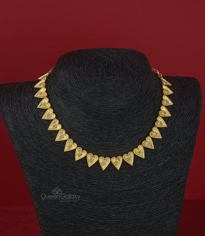 Goldplated AD Stone Necklace