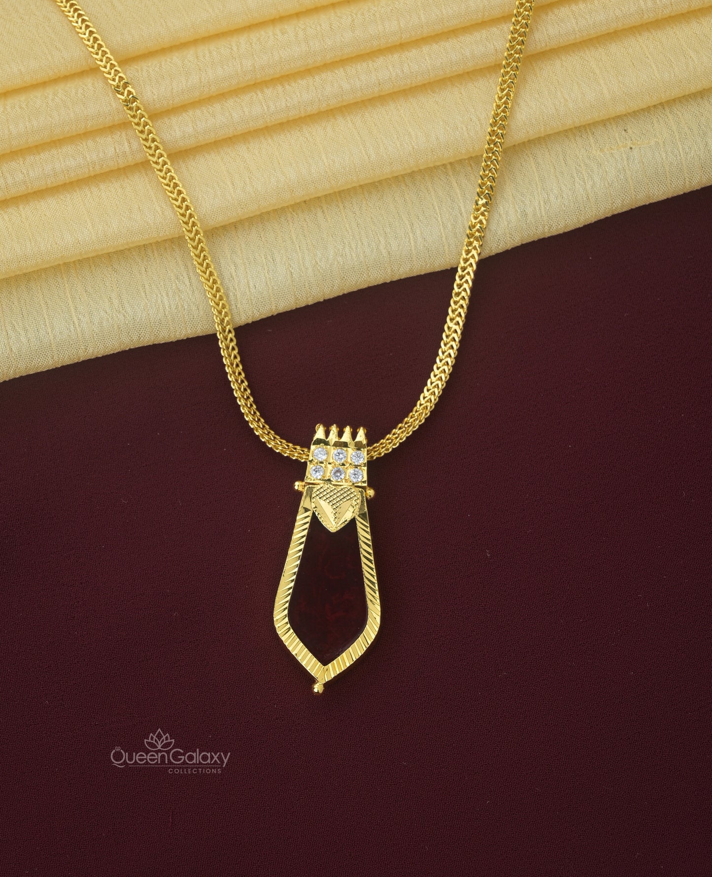 Goldplated Nagapadam Pendant  With Chin