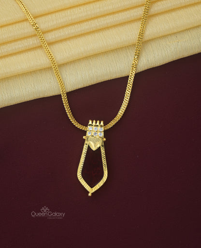 Goldplated Nagapadam Pendant  With Chin