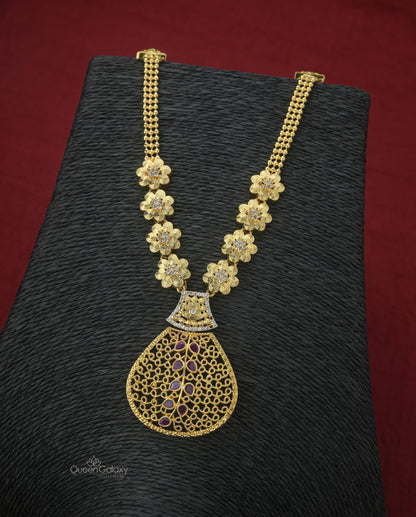 Goldplated AD Stone Necklace