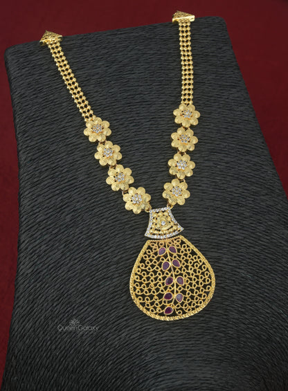 Goldplated AD Stone Necklace