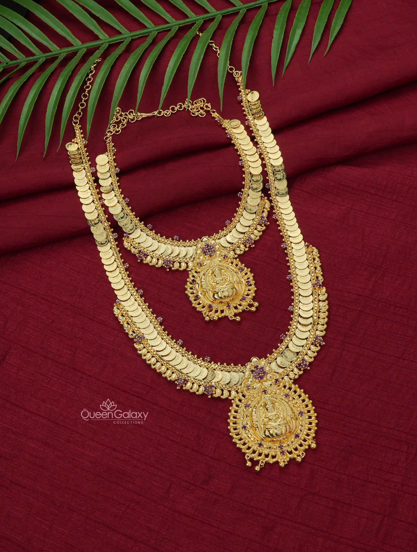 Goldplated Longharam and Necklace
