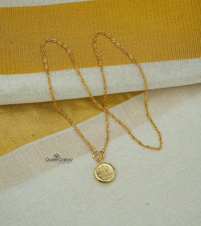 Goldplated Chain With Lakshmi Pendant