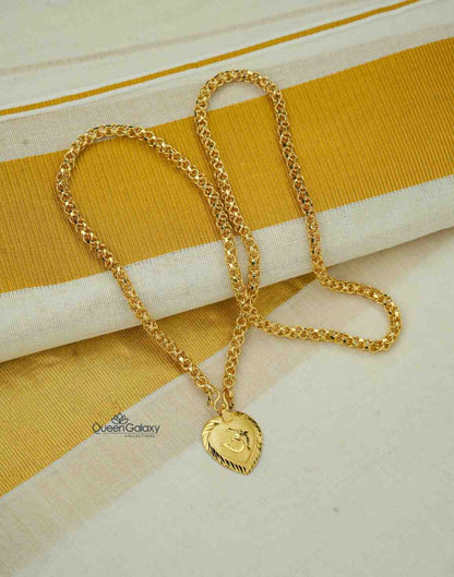 Goldplated Chain With Thali