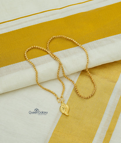 Goldplated Chain With Thali