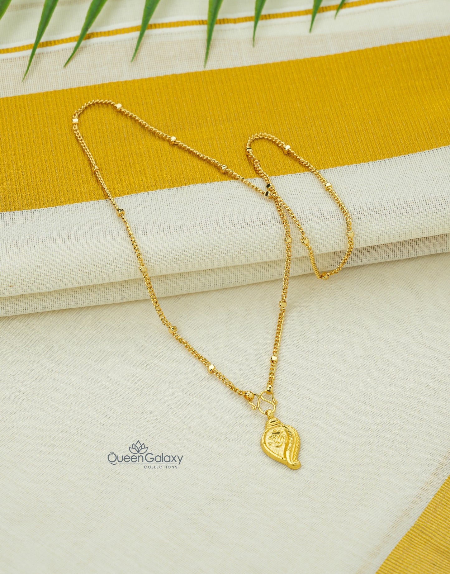 Goldplated Chain With Thali
