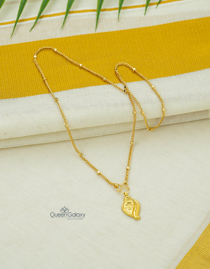 Goldplated Chain With Thali