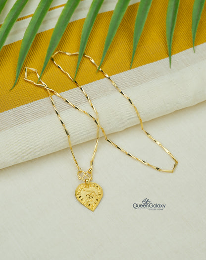 Goldplated Chain With Thali