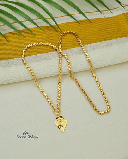 Goldplated Chain With Thali