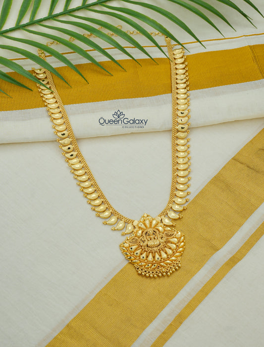 Goldplated Lakshmi Longharam