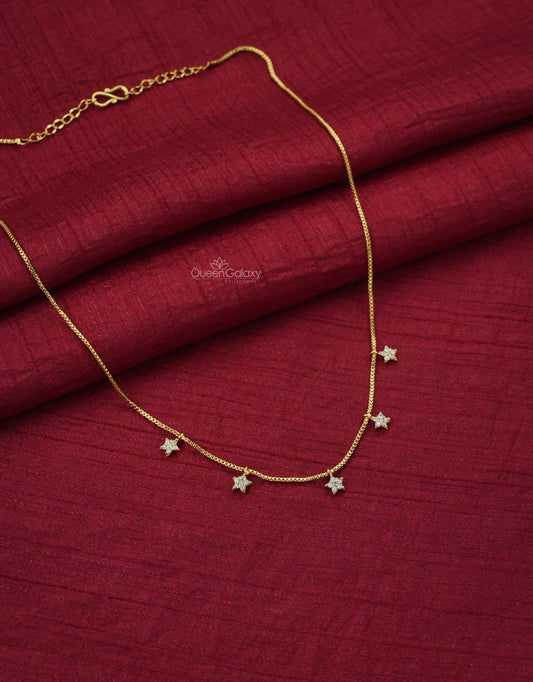Goldplated AD Stone Necklace