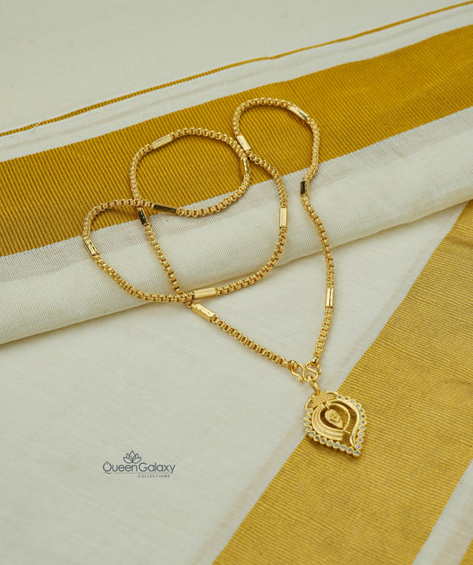 Goldplated Chain With Thali