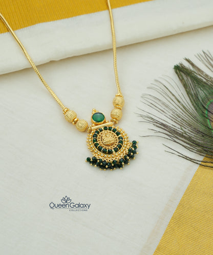 Goldplated Lakshmi Palakka Necklace