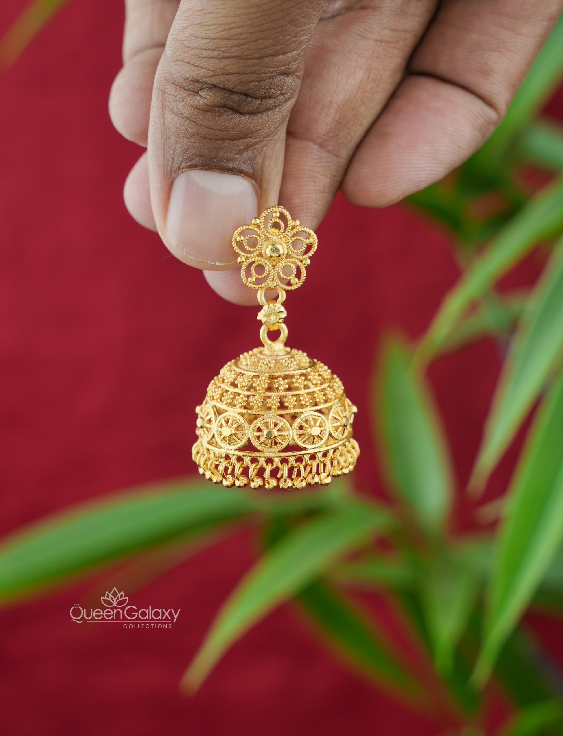 Chettinad Jhumka Designs Chettinad Jimikki Kammal Goldplated