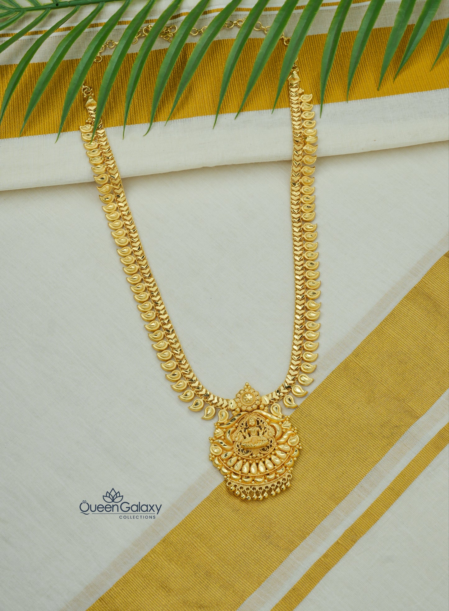 Goldplated Lakshmi Longharam
