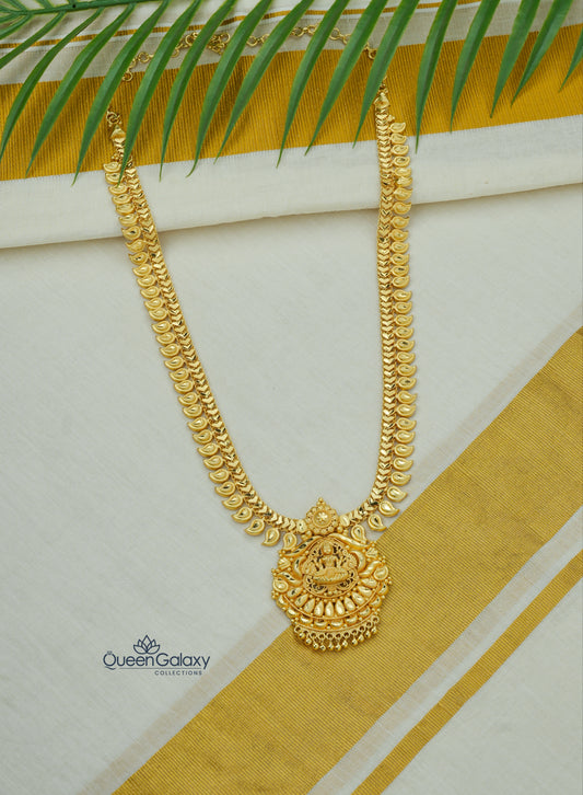 Goldplated Lakshmi Longharam