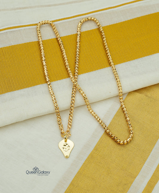 Goldplated Chain With Thali