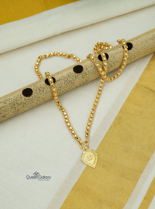 Goldplated Chain With Thali