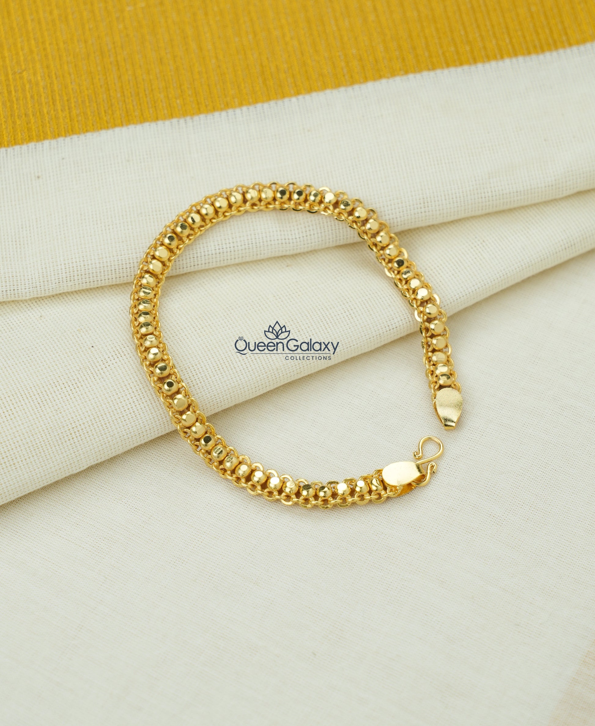 Gold Plated Rail Chain Bracelet for Women - queen galaxy collection