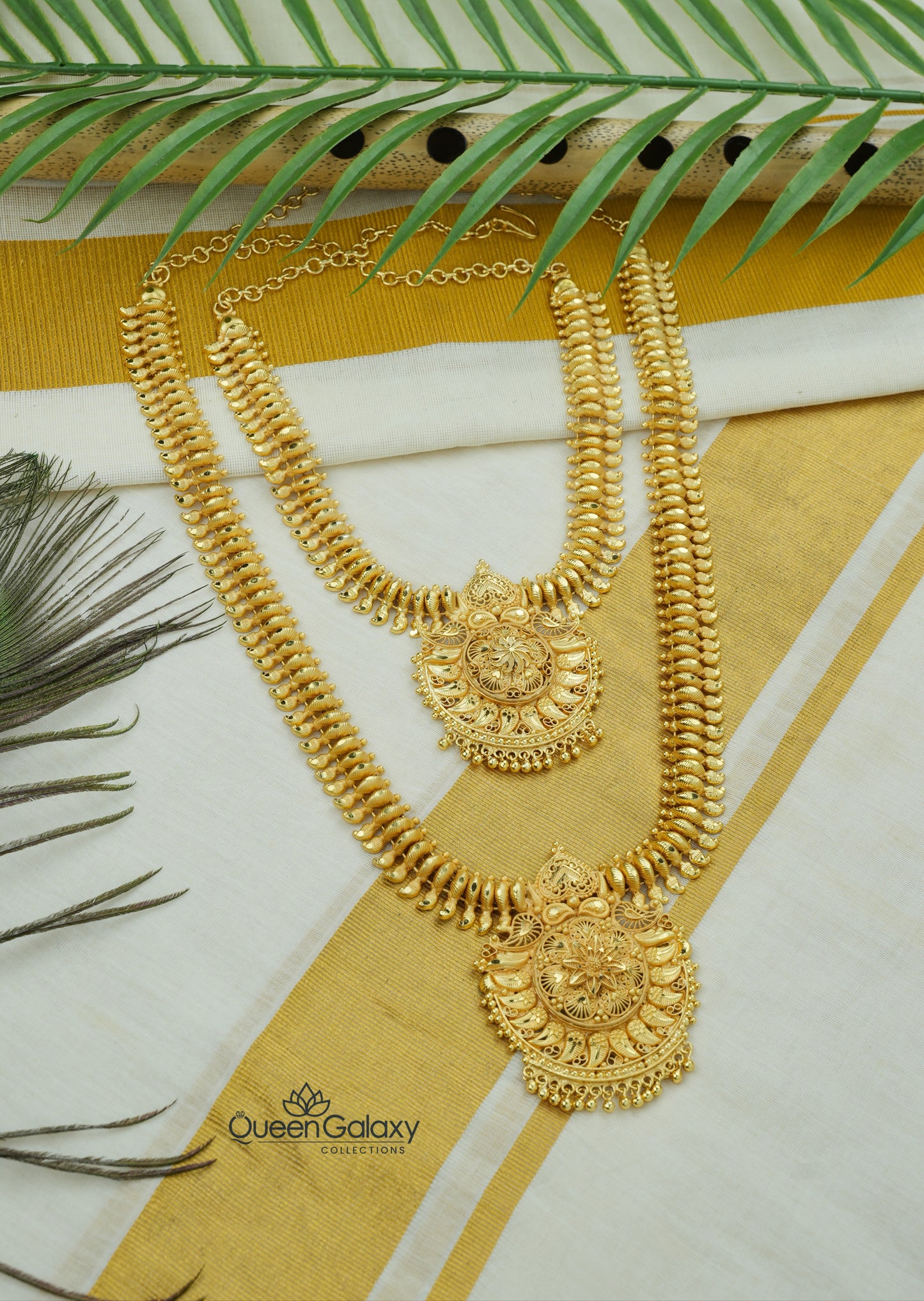 Goldplated Necklace And Longharam