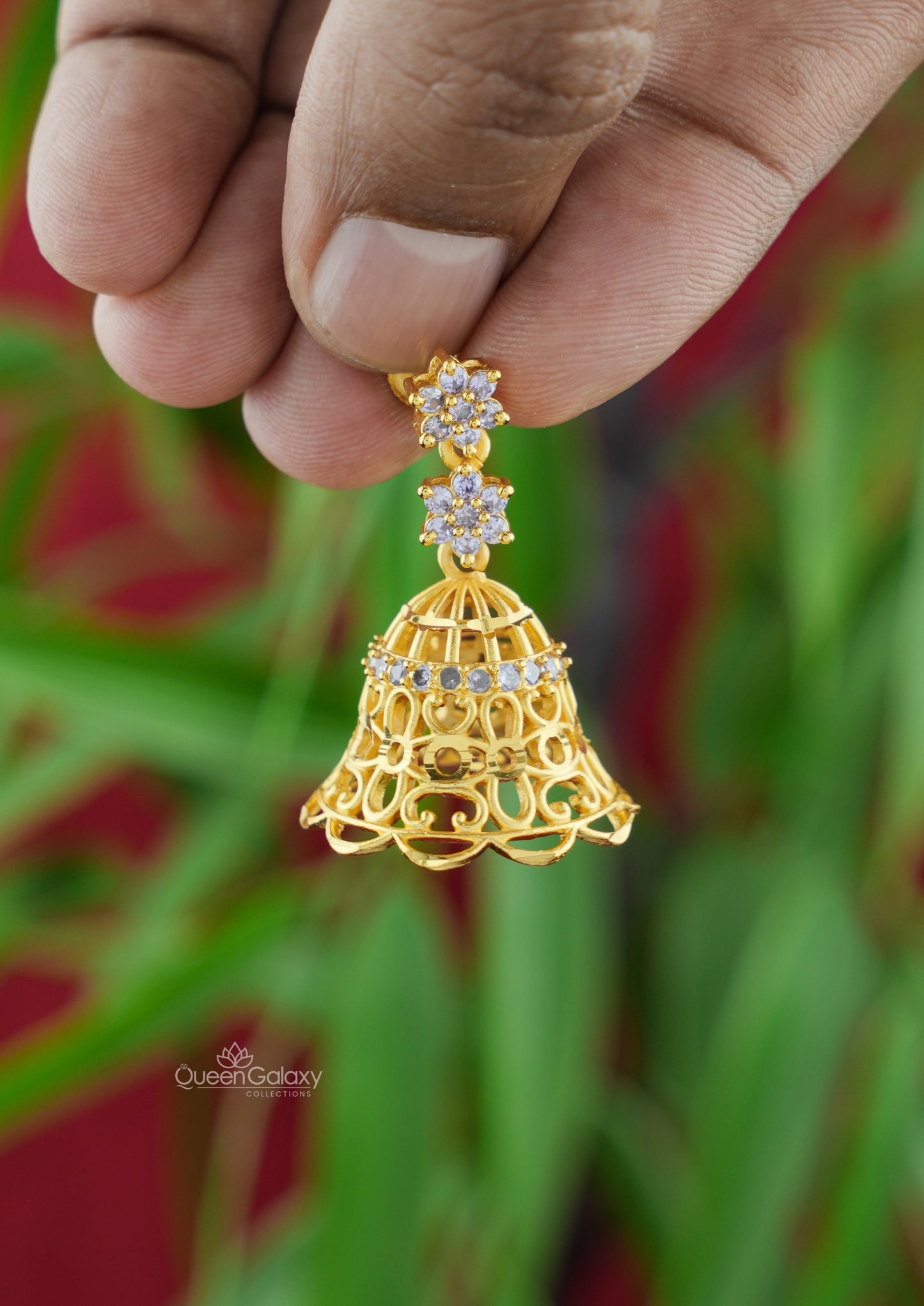 Goldplated AD Stone Jimikki