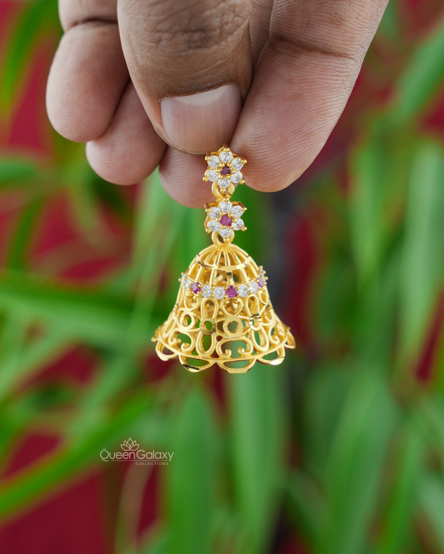 Goldplated AD Stone Jimikki