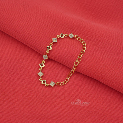 Goldplated AD Stone Bracelet
